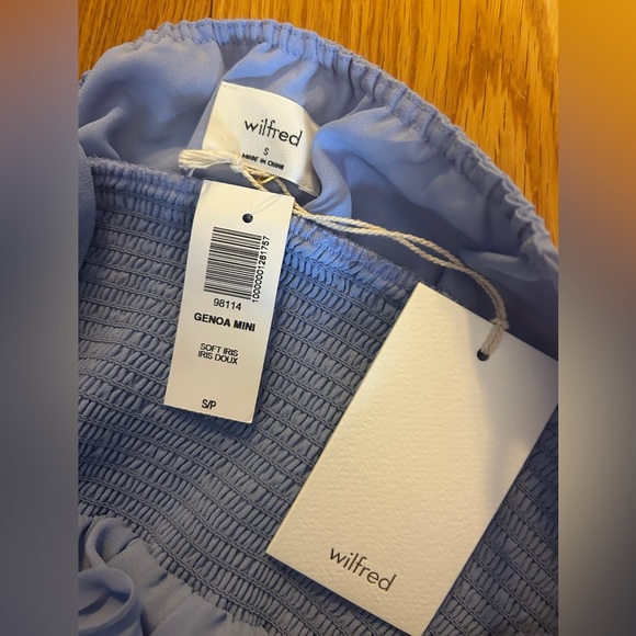 NWT ARITZIA Wilfred Genoa Mini Dress - Iris - Picture 5 of 7